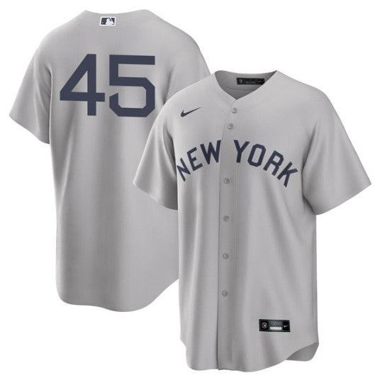 Gerrit Cole New York Yankees gray jersey