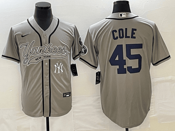 Gerrit Cole New York Yankees gray jersey