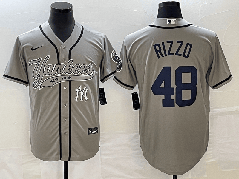 Anthony Rizzo New York Yankees gray jersey