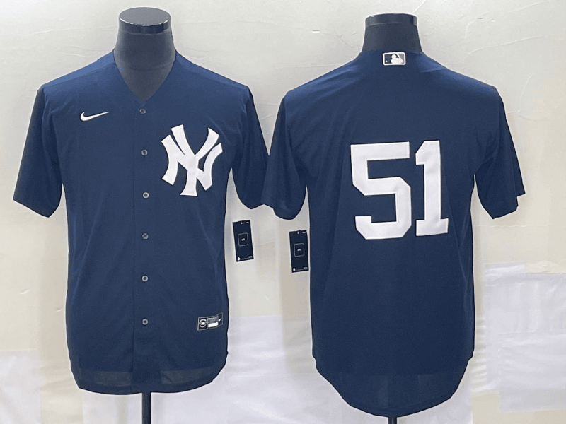 Bernie Williams New York Yankees navy jersey