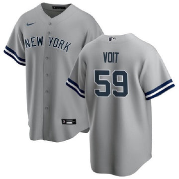 Luke Voit New York Yankees gray jersey