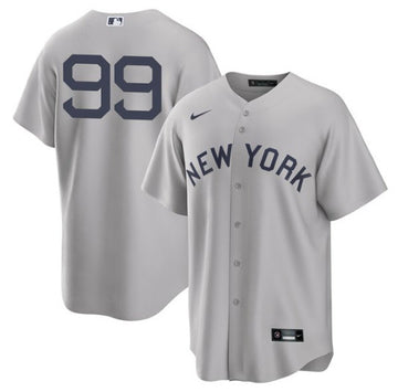 Aaron Judge New York Yankees gray jersey
