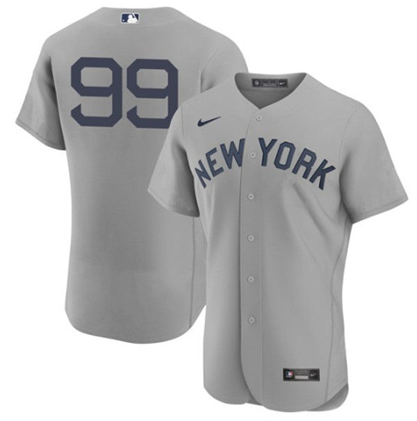 Aaron Judge New York Yankees gray jersey