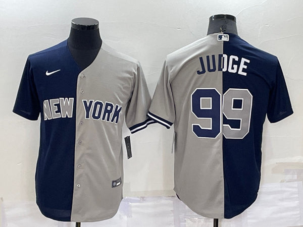Aaron Judge New York Yankees navy Split jersey