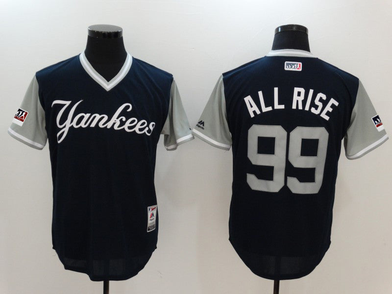 Aaron Judge All Rise Majestic New York Yankees navy Classic jersey