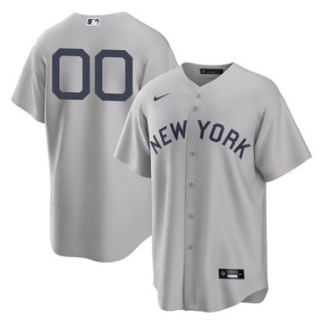 Custom New York Yankees gray jersey