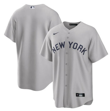 Custom New York Yankees gray jersey