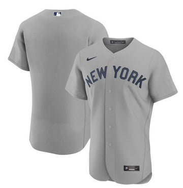 Custom New York Yankees gray jersey
