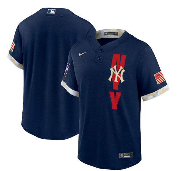 Custom New York Yankees navy All-Star jersey