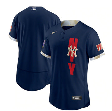 Custom New York Yankees navy All-Star jersey