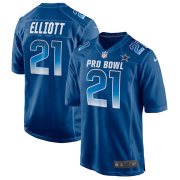 NFC Ezekiel Elliott Dallas Cowboys royal Game jersey