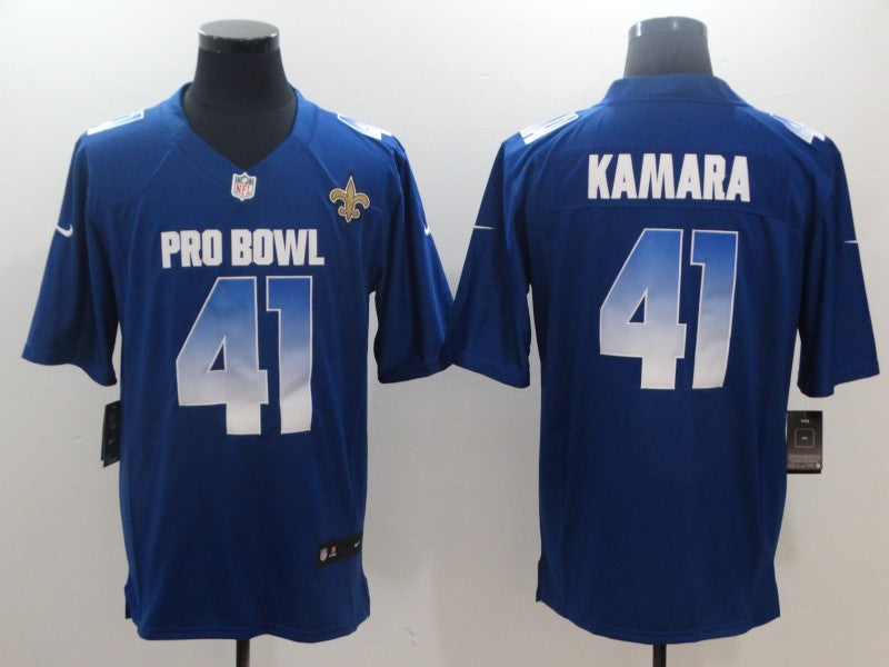 NFC Alvin Kamara New Orleans Saints royal Game jersey