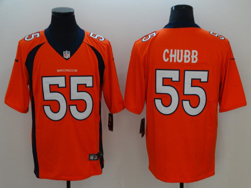 Bradley Chubb Denver Broncos orange Vapor jersey