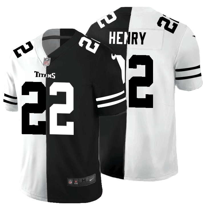 Derrick Henry Tennessee Titans black Split jersey