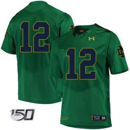 Ian Book Notre Dame Fighting Irish green jersey