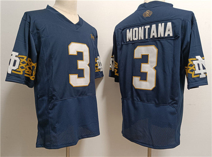 Joe Montana Notre Dame Fighting Irish navy Limited jersey