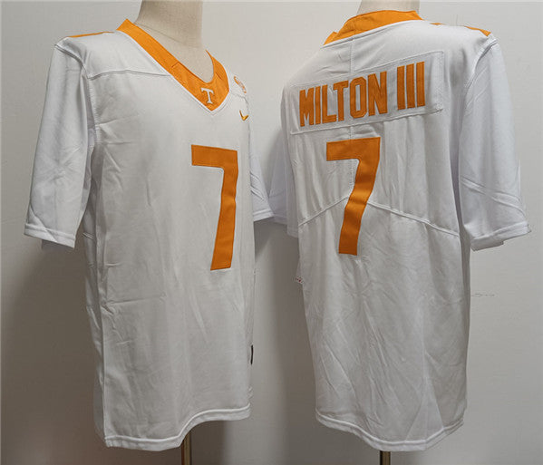 Notre Joe Milton III Tennessee Volunteers white jersey