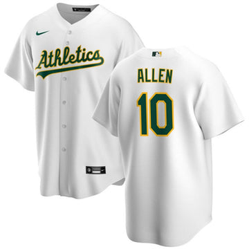 Nick Allen Oakland Athletics white jersey