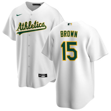 Seth Brown Oakland Athletics white jersey