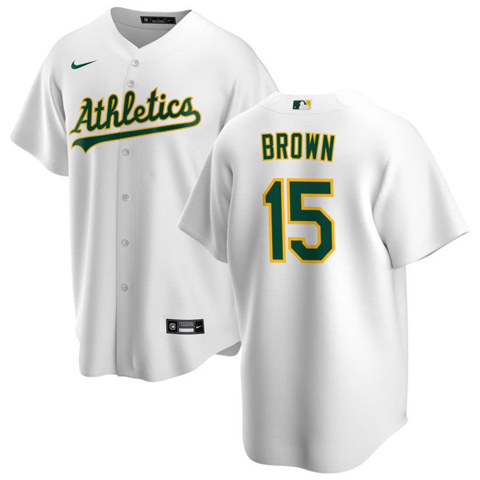 Seth Brown Oakland Athletics white jersey