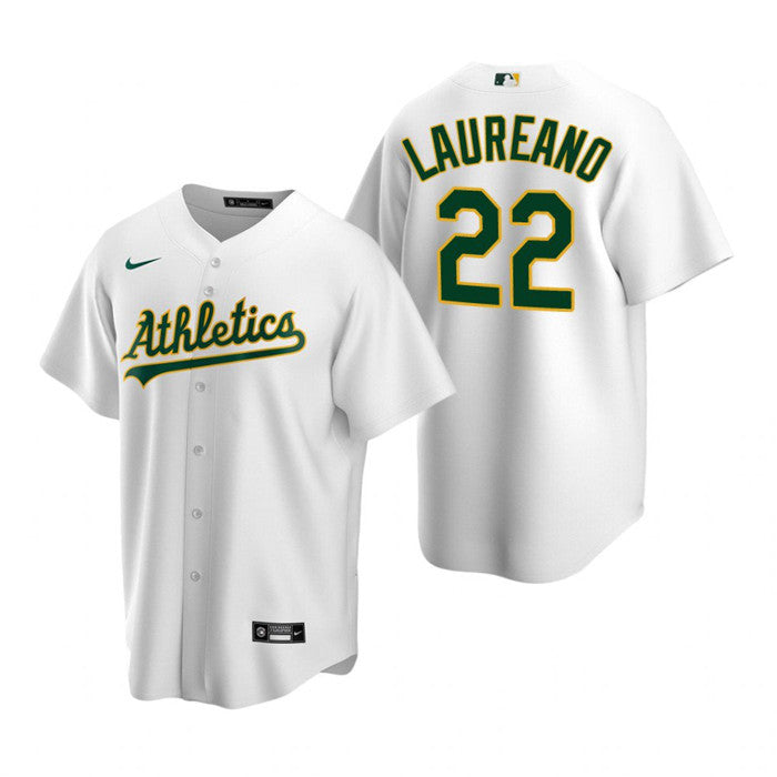 Ramón Laureano Oakland Athletics white jersey