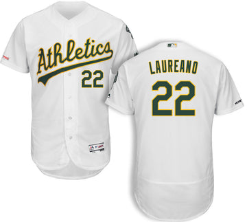 Ramón Laureano Oakland Athletics white jersey