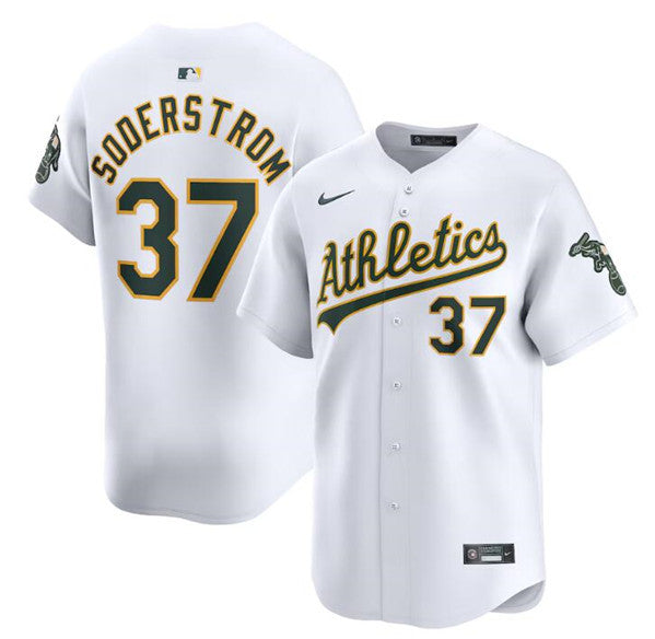 Tyler Soderstrom Oakland Athletics white Limited jersey