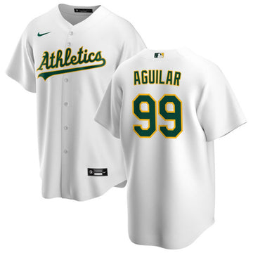Jesús Aguilar Oakland Athletics white jersey
