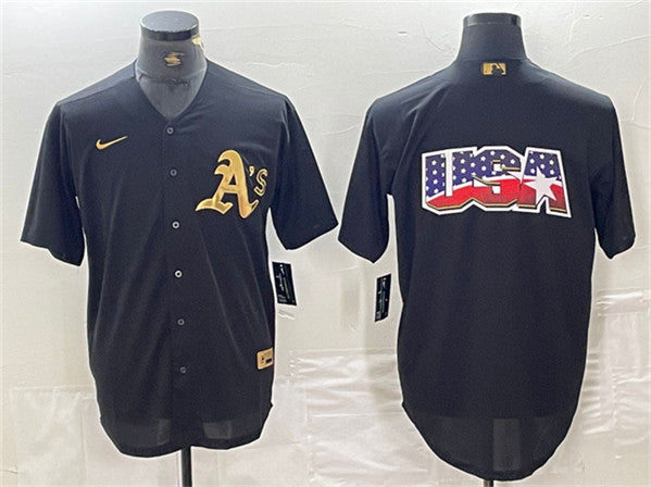 Oakland Athletics black jersey
