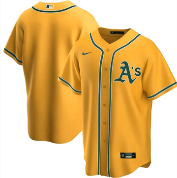 Oakland Athletics yellow jersey