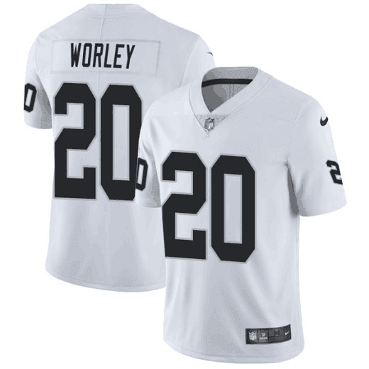Daryl Worley Las Vegas Raiders white Vapor jersey