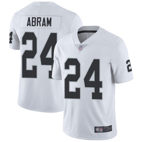 Johnathan Abram Las Vegas Raiders white Vapor jersey