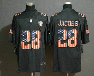 Josh Jacobs Las Vegas Raiders black Salute To Service jersey