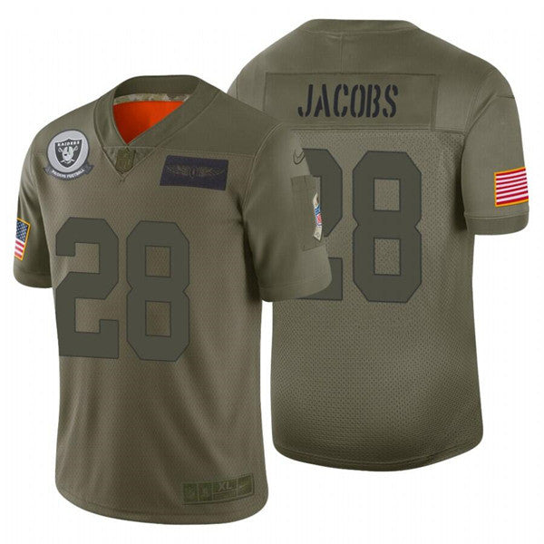 Josh Jacobs Las Vegas Raiders camo Salute To Service jersey