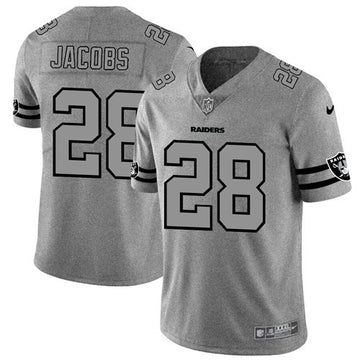 Josh Jacobs Las Vegas Raiders gray Limited jersey
