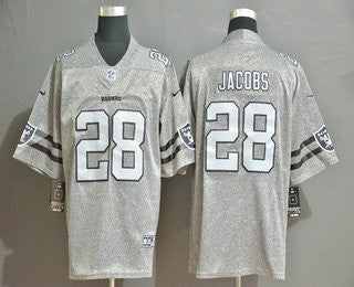 Josh Jacobs Las Vegas Raiders gray Vapor jersey