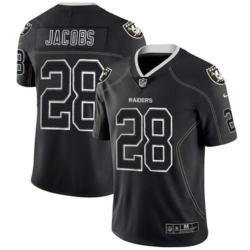Josh Jacobs Las Vegas Raiders black Color Rush jersey