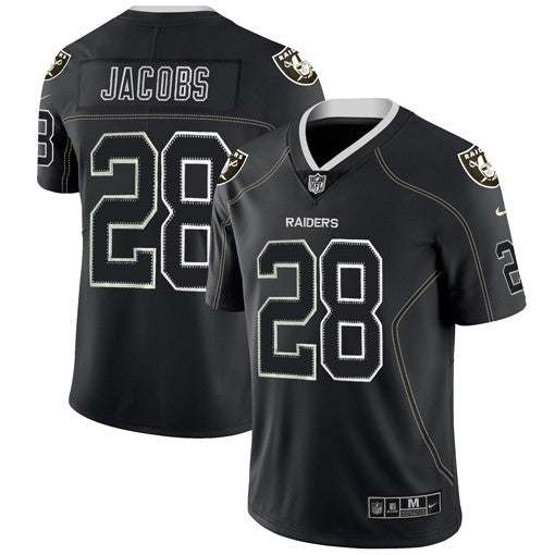 Josh Jacobs Las Vegas Raiders black Color Rush jersey
