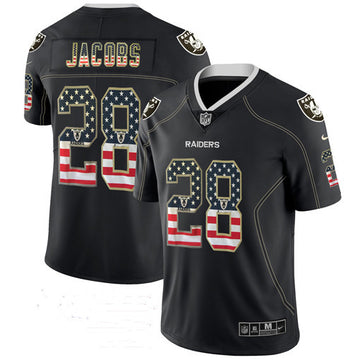 Josh Jacobs Las Vegas Raiders black Color Rush jersey