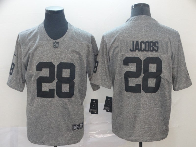 Josh Jacobs Las Vegas Raiders grey Limited jersey