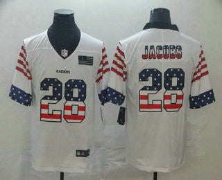Josh Jacobs Las Vegas Raiders white jersey
