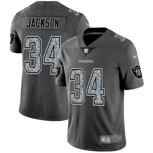 Bo Jackson Las Vegas Raiders gray Fashion Static jersey
