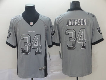Bo Jackson Las Vegas Raiders gray Color Rush jersey