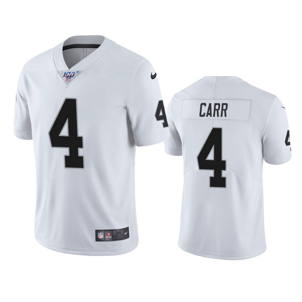Derek Carr Las Vegas Raiders white Vapor jersey