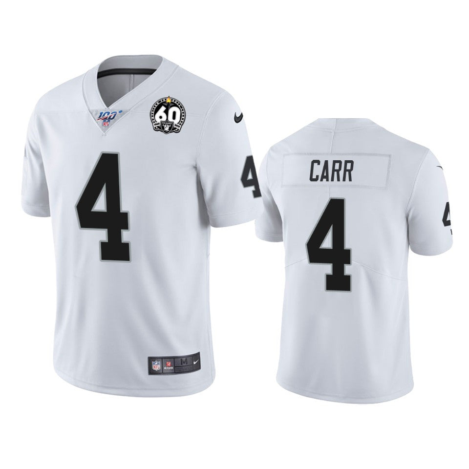 Derek Carr Las Vegas Raiders white Vapor jersey