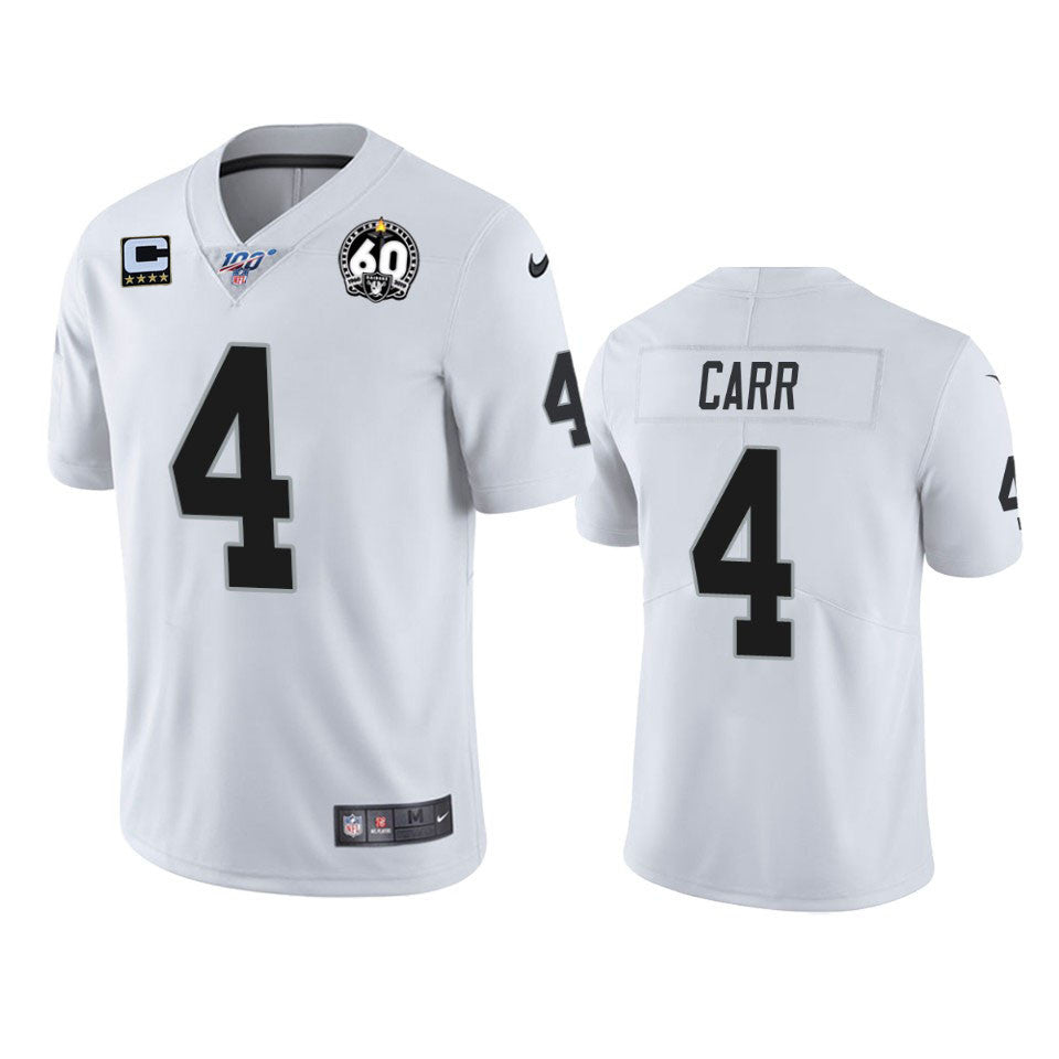 Derek Carr Las Vegas Raiders white Vapor jersey