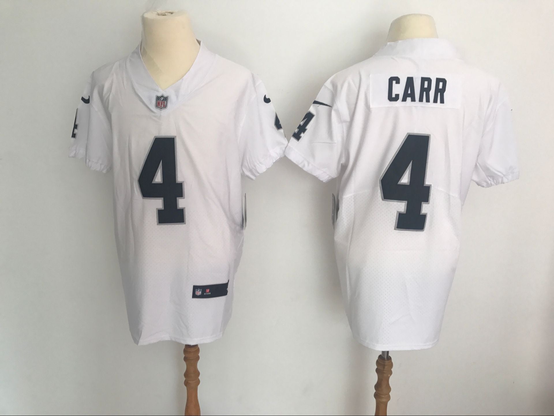 Derek Carr Las Vegas Raiders white Vapor jersey