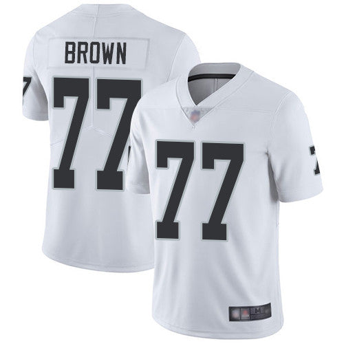 Trent Brown Las Vegas Raiders white Vapor jersey