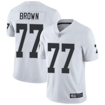 Trent Brown Las Vegas Raiders white Vapor jersey