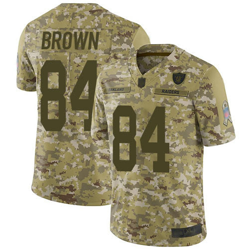 Antonio Brown Las Vegas Raiders camo Salute To Service jersey
